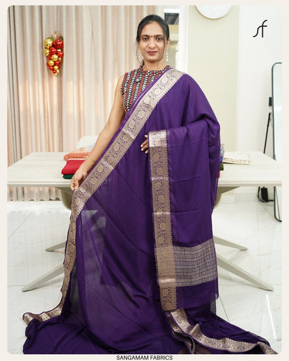 GEOGETTE BANARASI SAREE