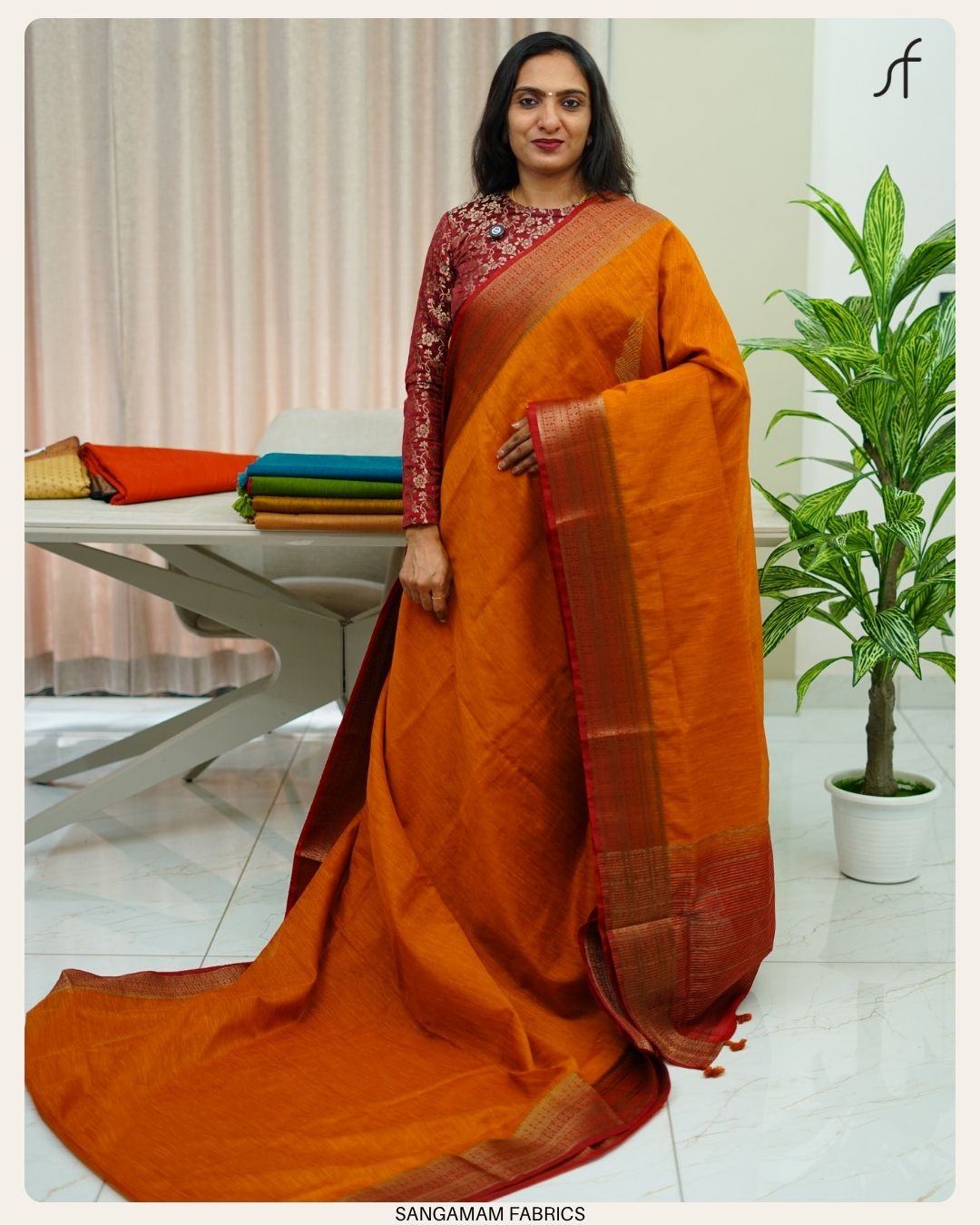 SEMI JUTE BANARASI SAREE