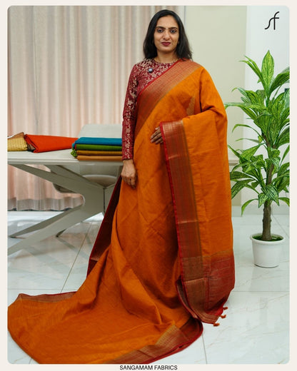 SEMI JUTE BANARASI SAREE