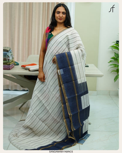 SEMI LINEN SAREE