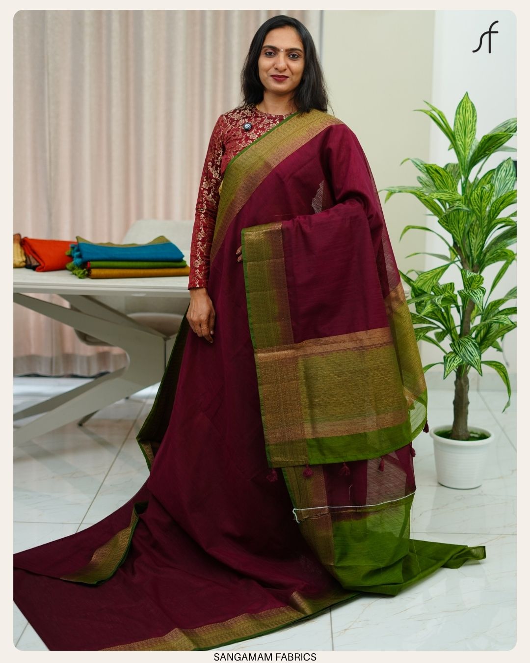 SEMI JUTE BANARASI SAREE