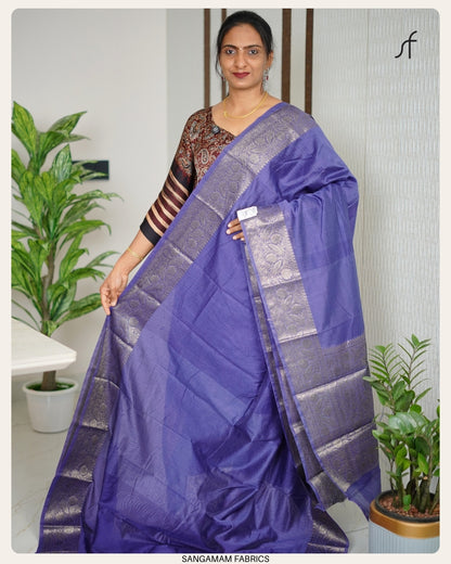 SEMI CHANDERI SILK SAREE