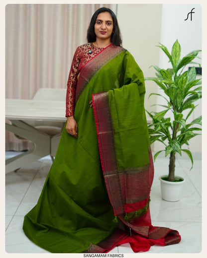 SEMI JUTE BANARASI SAREE