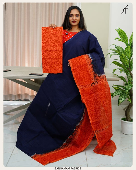 CROCHET DETAILED SAREE
