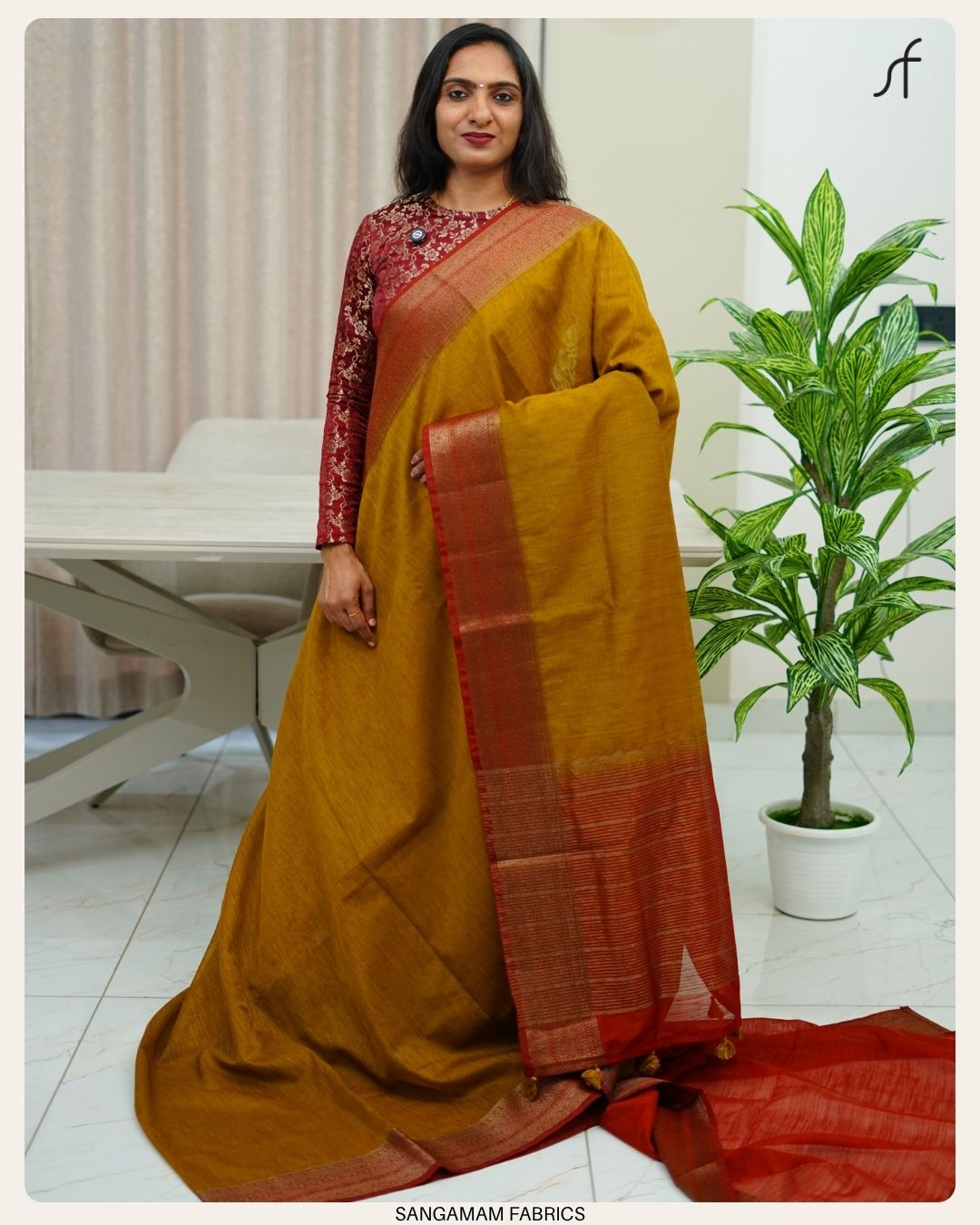 SEMI JUTE BANARASI SAREE