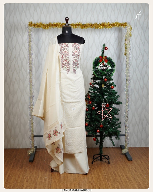 COTTON HAKOBA UNSTITCHED SALWAR SUIT