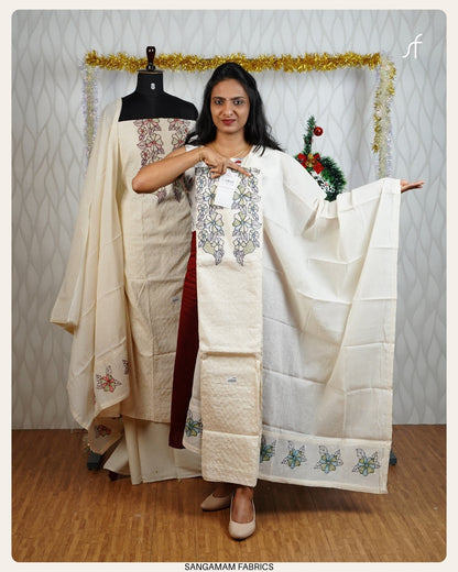 COTTON HAKOBA UNSTITCHED SALWAR SUIT