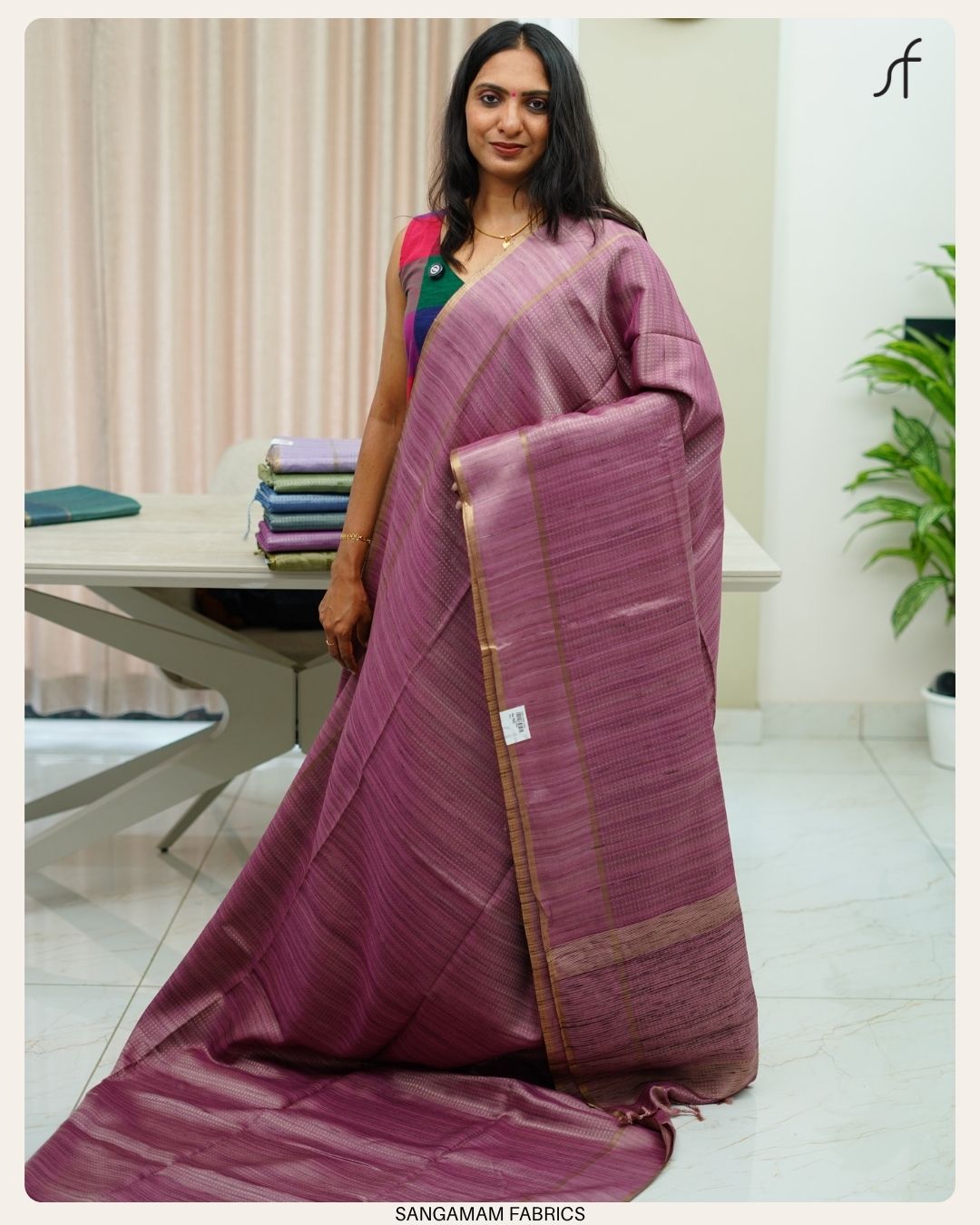 GHICHA TUSSAR SAREE