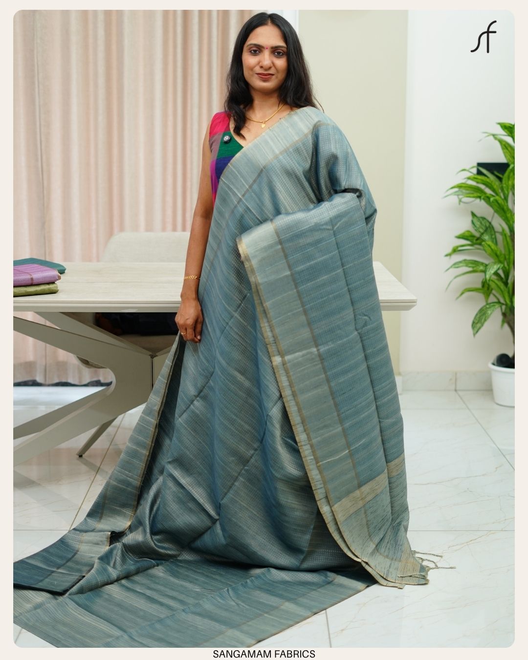 GHICHA TUSSAR SAREE
