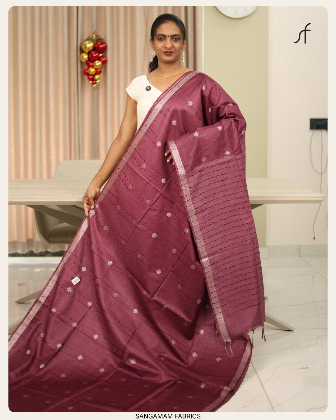 SEMI TUSSAR SILK SAREE