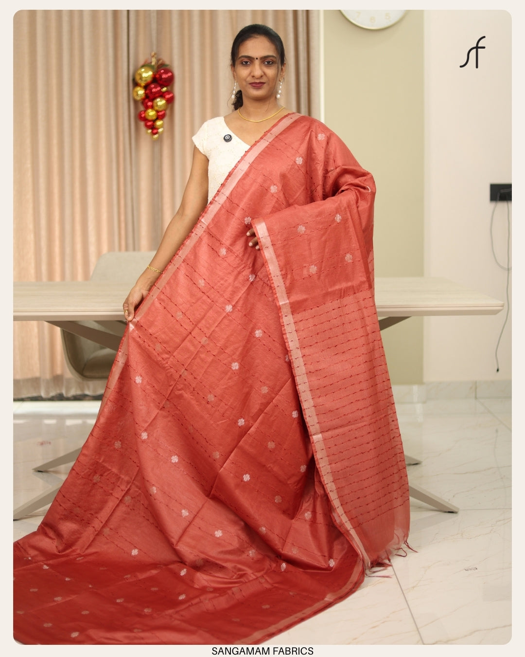 SEMI TUSSAR SILK SAREE