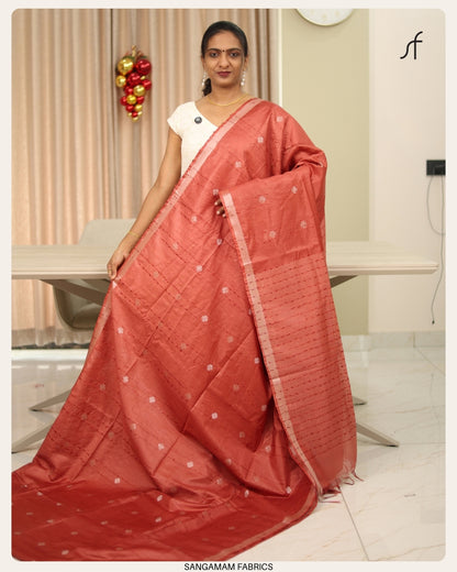 SEMI TUSSAR SILK SAREE
