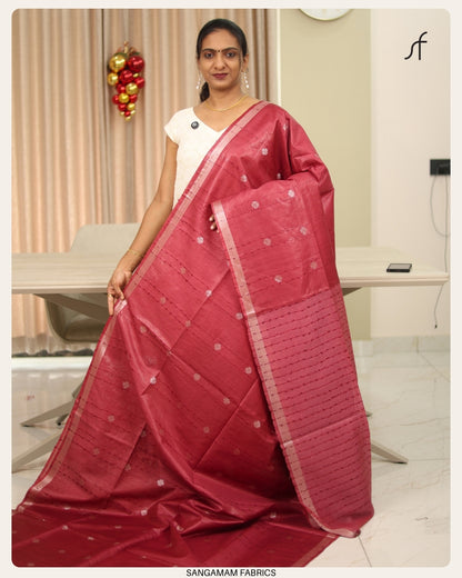 SEMI TUSSAR SILK SAREE