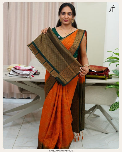 KOLAM DESIGN BANARASI SAREE