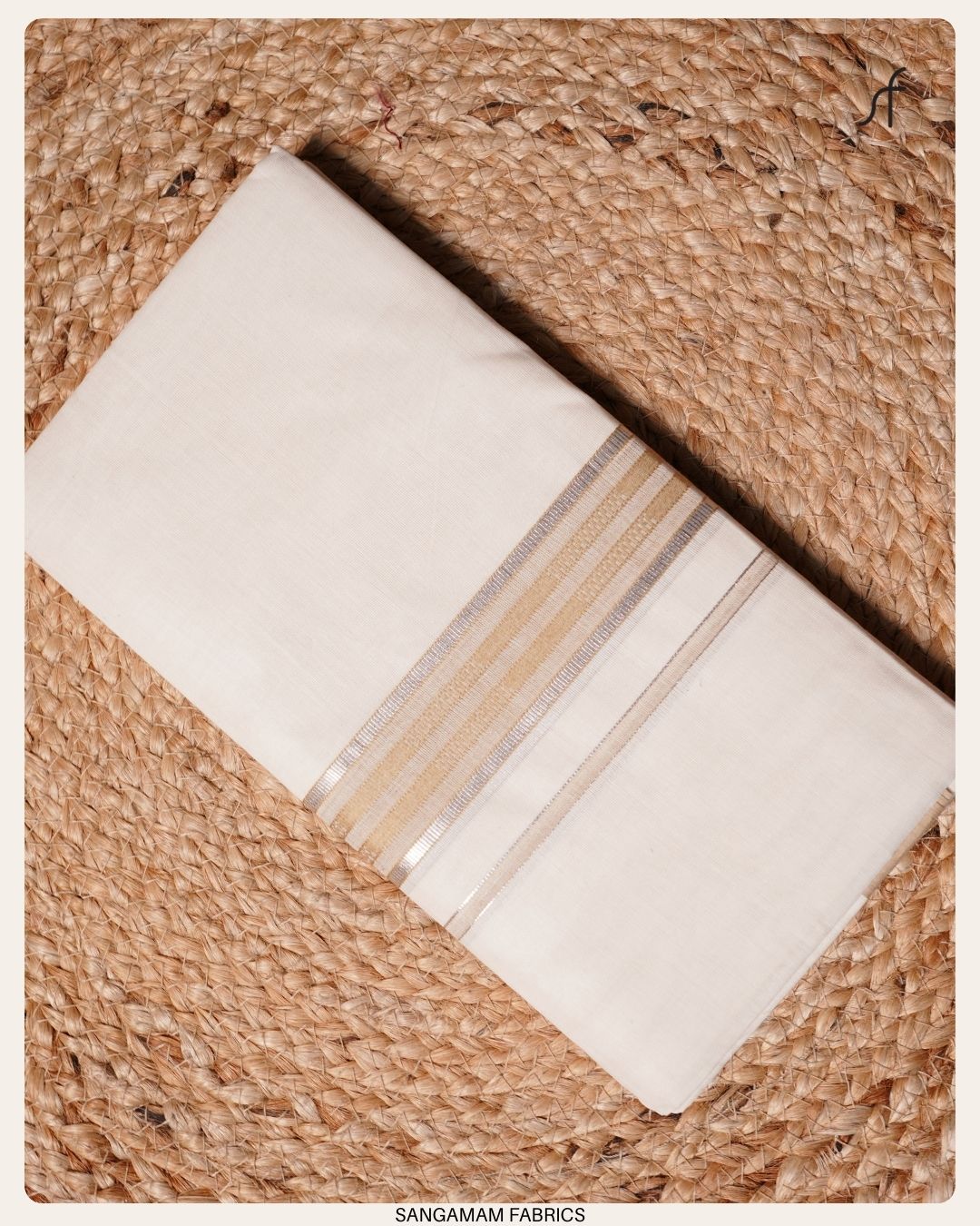 SILVER STRIPE COTTON MUNDU