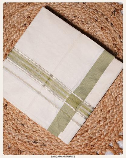 SILVER STRIPE COTTON MUNDU