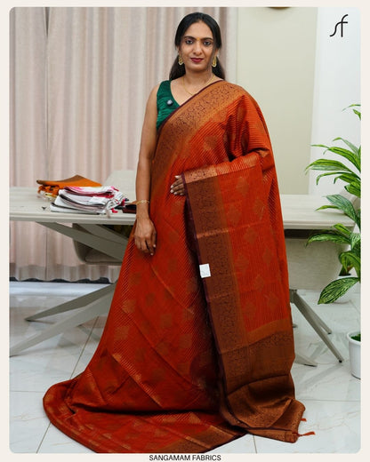 KOLAM DESIGN BANARASI SAREE