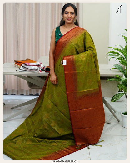 KOLAM DESIGN BANARASI SAREE