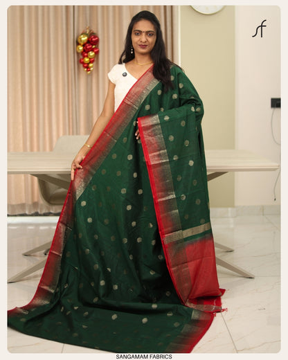 SEMI JUTE BANARASI SAREE