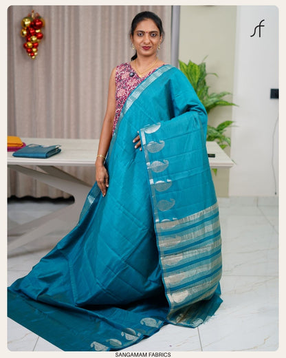 SEMI TUSSAR SILK SAREE