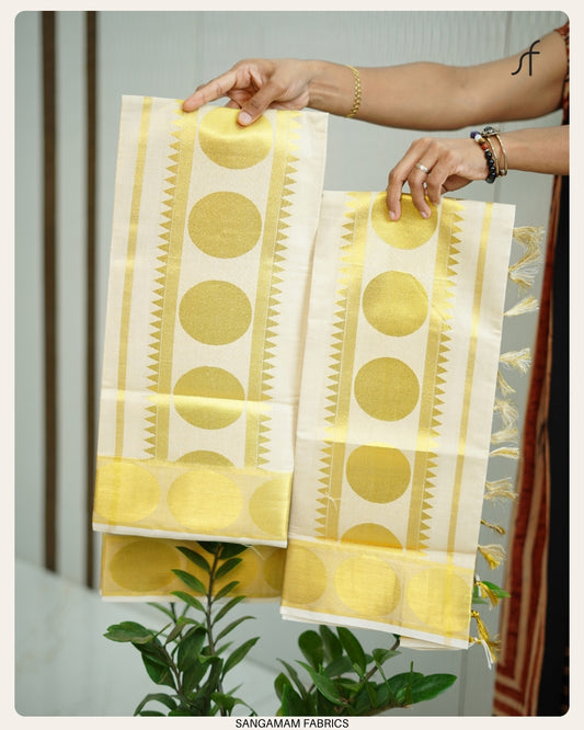 CHAKRA KASAVU TISSUE SET MUNDU