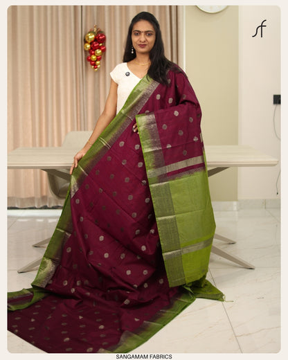 SEMI JUTE BANARASI SAREE