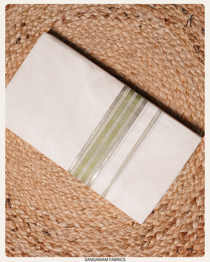 SILVER STRIPE COTTON MUNDU
