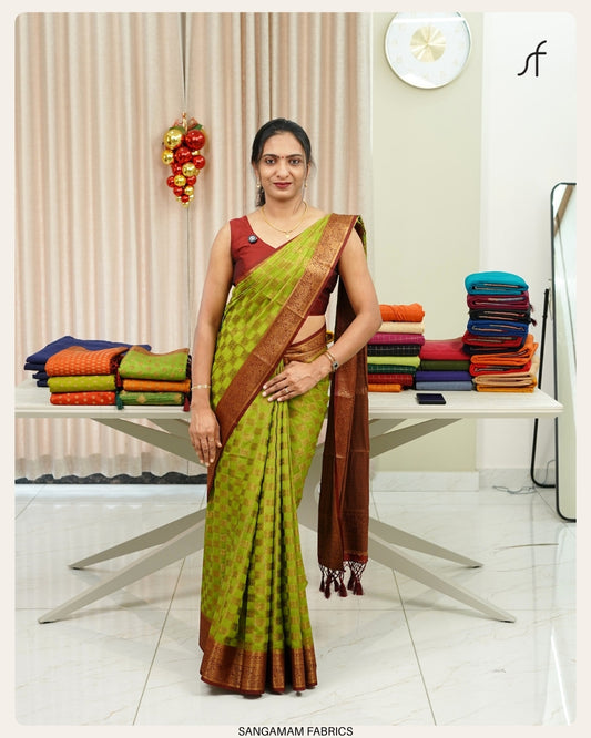 SEMI GEORGETTE BANARASI SAREE