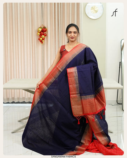 SEMI JUTE BANARASI SAREE