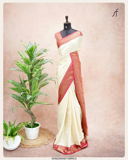 BROCADE SEMI SILK SAREE