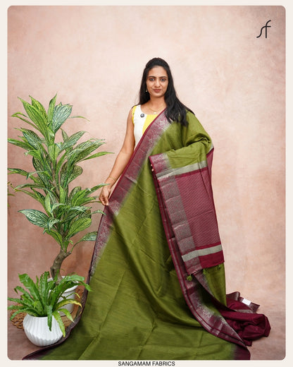 SEMI JUTE  BANARASI SAREE
