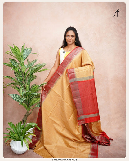 SEMI JUTE  BANARASI SAREE