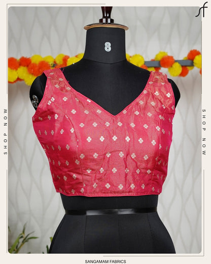 BANARASI BUTTA WOVEN TISSUE BLOUSE
