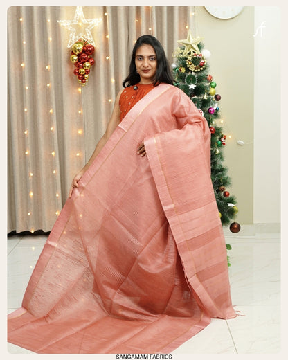 SEMI TUSSAR SILK SAREE
