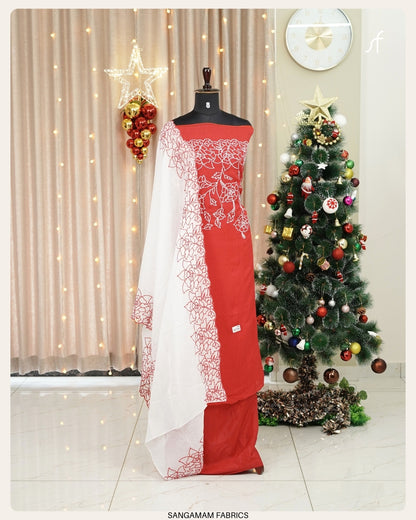 SILKY GEORGETTE CHRISTMAS SPECIAL SALWAR SUIT