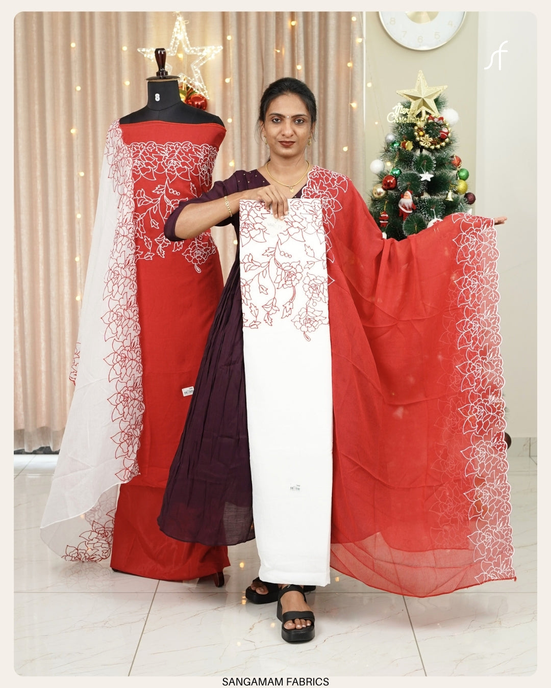 SILKY GEORGETTE CHRISTMAS SPECIAL SALWAR SUIT