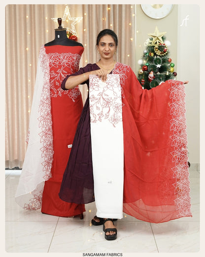 SILKY GEORGETTE CHRISTMAS SPECIAL SALWAR SUIT