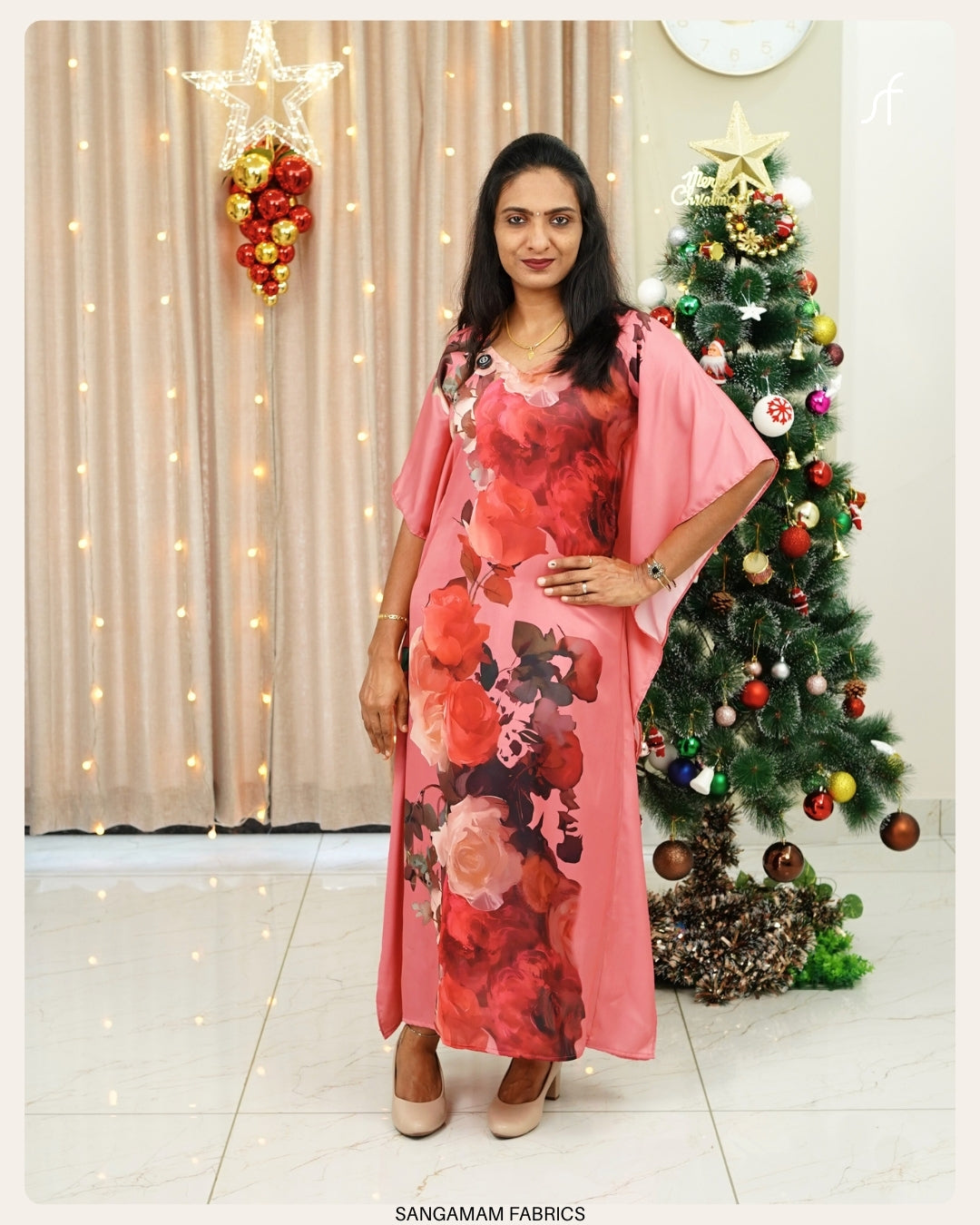 FLORAL PRINTED KAFTAN