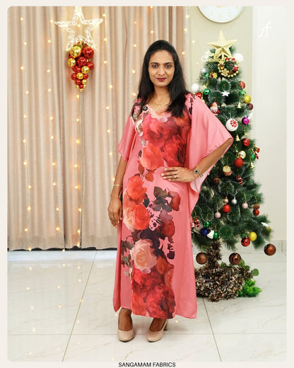 FLORAL PRINTED KAFTAN
