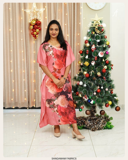 FLORAL PRINTED KAFTAN