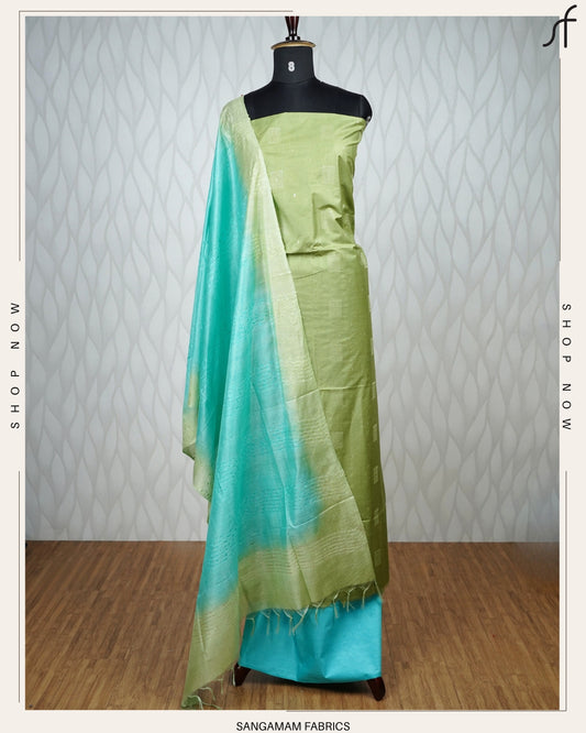 SEMI TUSSAR SILK SALWAR SUIT