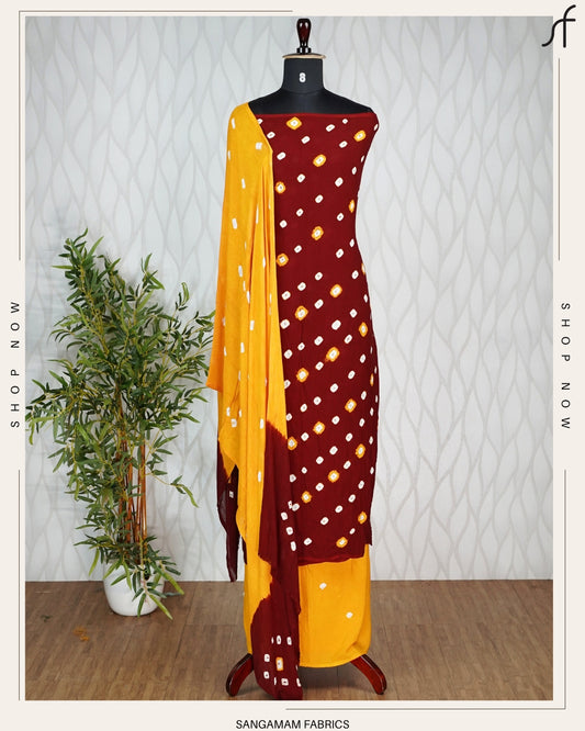 BANDHANI DETAILED SALWAR SUIT