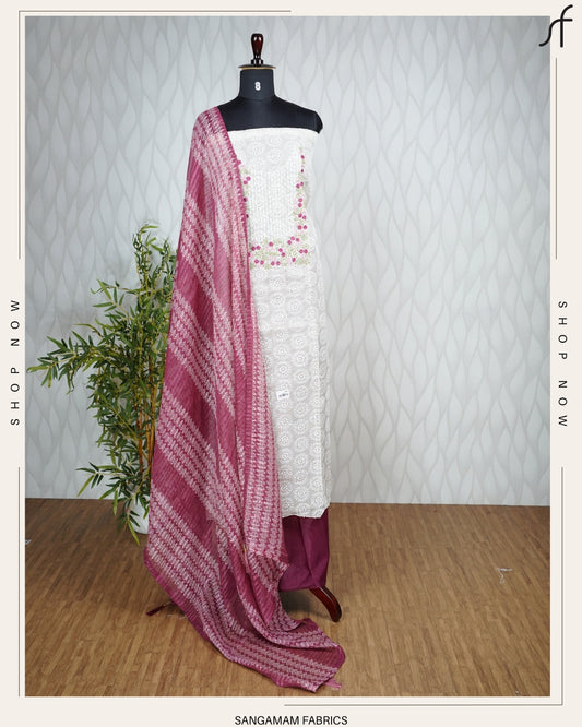 FLORAL EMBROIDERY DETAILED SALWAR SUIT