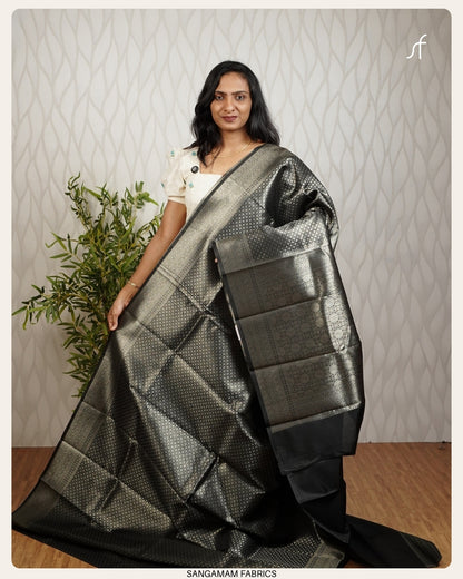 OFFER SALE BROCADE SEMI SILK SAREE