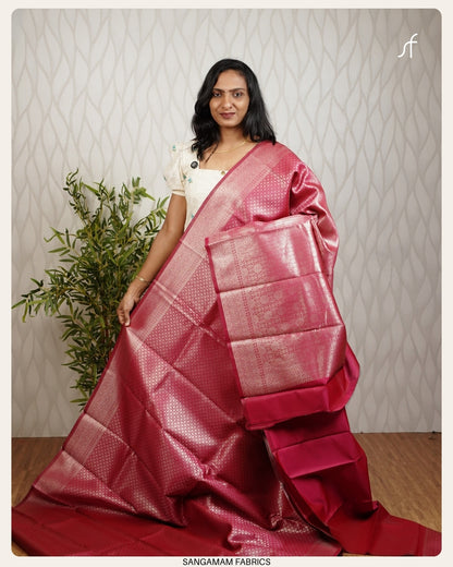 OFFER SALE BROCADE SEMI SILK SAREE