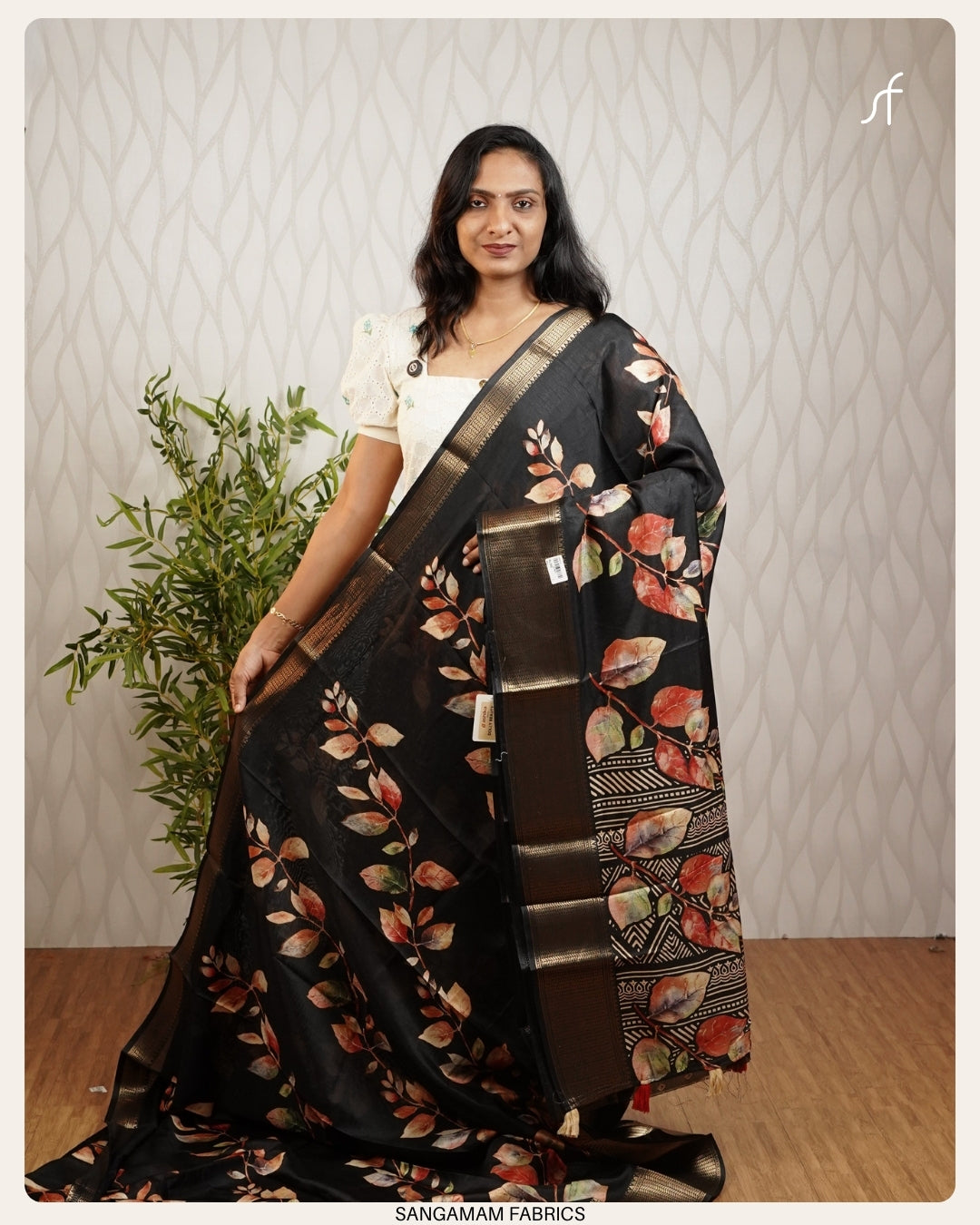 DIGITAL  PRINTED DOLA SILK SAREE