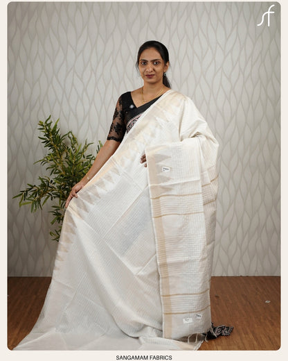 SEMI TUSSAR SILK SAREE