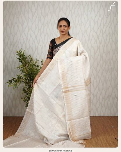 SEMI TUSSAR SILK SAREE