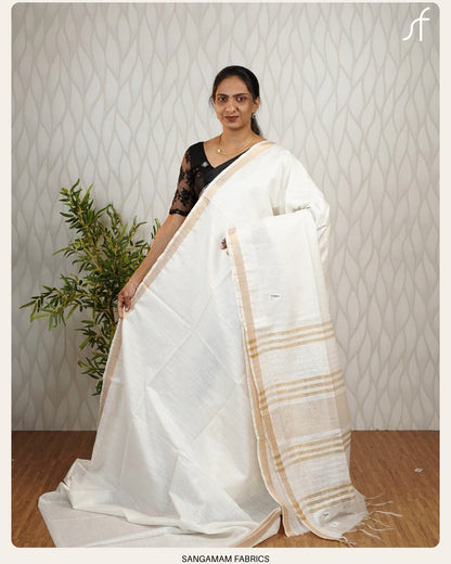 SEMI TUSSAR SILK SAREE