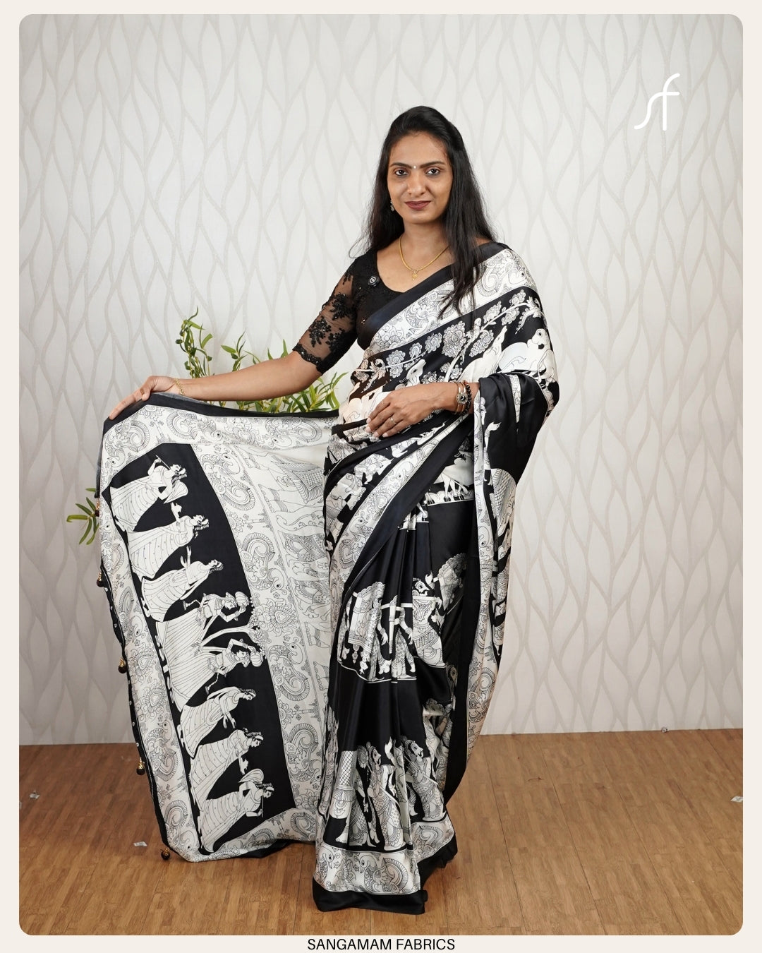 TRADITIONAL PRINTED SEMI MODAL SILK SAREE